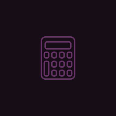 minimalist düz vektör simge siyah arka plan, eğitim kavramı üzerine