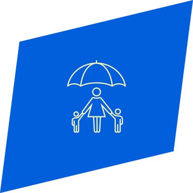 minimalist düz vektör app simgesi siyah arka plan, Aile kavramı üzerine