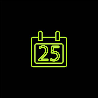 minimalist düz vektör simge siyah arka plan, kış tatil kavramı üzerine