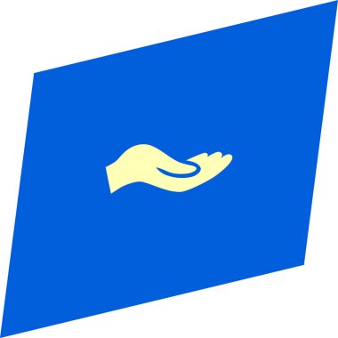 minimalist düz eller siyah arka plan, bakım kavramı simge vektör