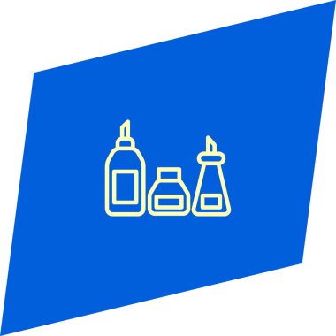 mavi arka plan, kavram pişirme minimalist düz vektör simgesine