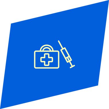 minimalist düz vektör simgesi mavi arka plan, Evcil hayvan kavramı üzerinde 