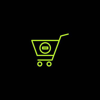 siyah arka plan, konsept alışveriş minimalist düz vektör simgesine