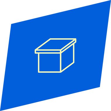 minimalist düz vektör simgesi mavi zemin üzerine