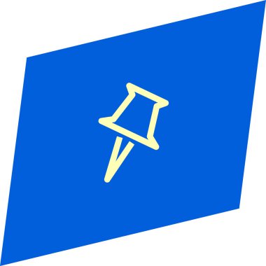 minimalist düz vektör simgesi mavi zemin üzerine