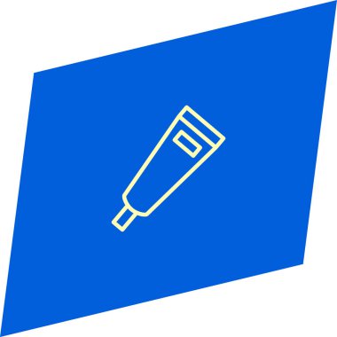 minimalist düz vektör simgesi mavi zemin üzerine