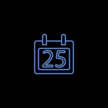 minimalist düz vektör simge siyah arka plan, kış tatil kavramı üzerine