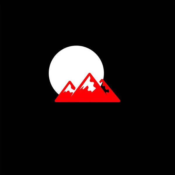 Векторні Ілюстрації Гірського Пагорба — стоковий вектор