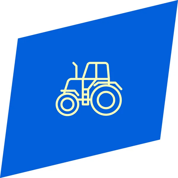 Icono Vector Plano Minimalista Sobre Fondo Azul Concepto Agricultura Rural — Vector de stock