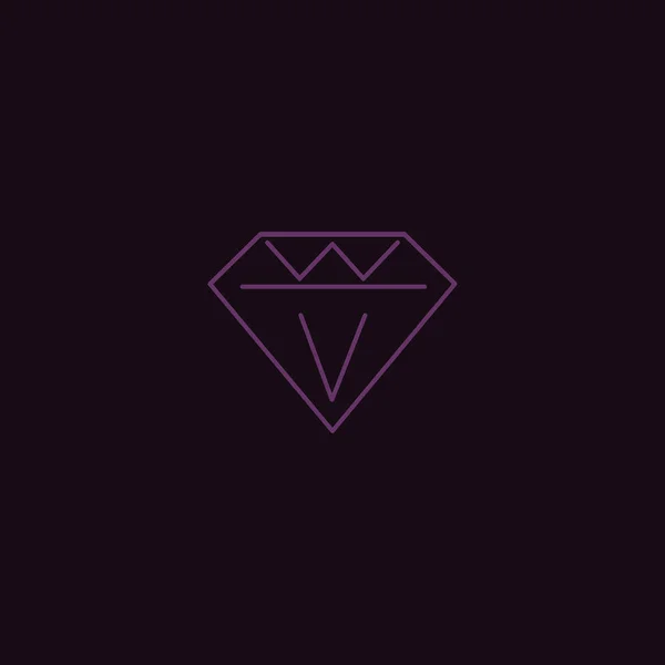 Vector Illustration Diamond — Stock Vector