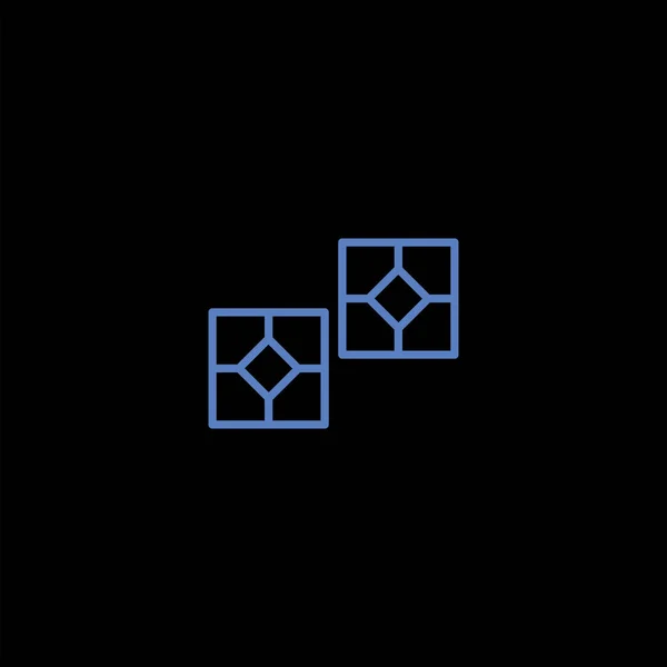 Минималистичный Иконка Плоского Вектора Черном Фоне Концепция Строительной Отрасли — стоковый вектор