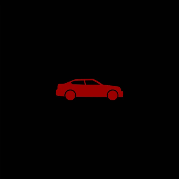 Εικονογράφηση Διάνυσμα Εικονίδιο Αυτοκίνητο Μαύρο Φόντο — Διανυσματικό Αρχείο