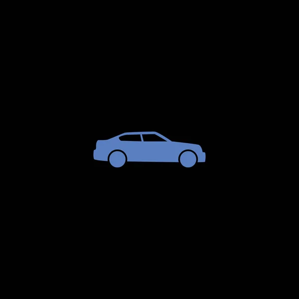 Векторна Ілюстрація Значка Автомобіля Чорному Фоні — стоковий вектор