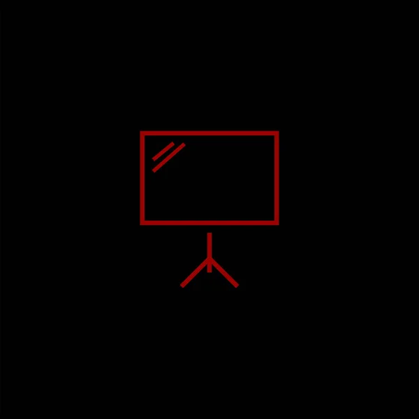 Minimalistic Flat Vector Icon Black Background — Stock Vector