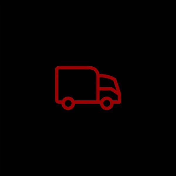 Мінімалістична Плоска Векторна Транспортна Іконка Чорному Тлі Концепція Подорожі — стоковий вектор