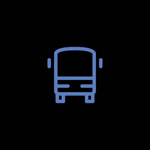 Minimalista Icono Transporte Vectorial Plano Sobre Fondo Negro Concepto Viaje — Vector de stock