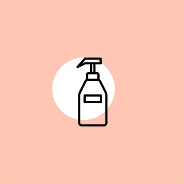 nemlendirici tüp düz vektör simge renkli arka plan üzerinde