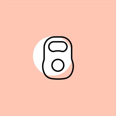 renkli arka plan üzerinde ağırlık düz vektör simgesi