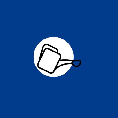 renkli arka plan üzerinde sulama-ebilmek düz vektör simgesi