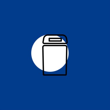 Bulaşık makinesi düz vektör simge renkli arka plan üzerinde