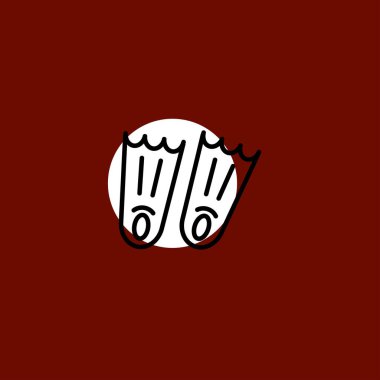 Palet düz vektör simge renkli arka plan üzerinde