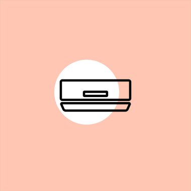 saç kremi düz vektör simge renkli arka plan üzerinde