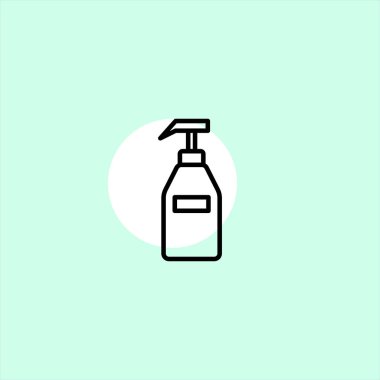 nemlendirici tüp düz vektör simge renkli arka plan üzerinde