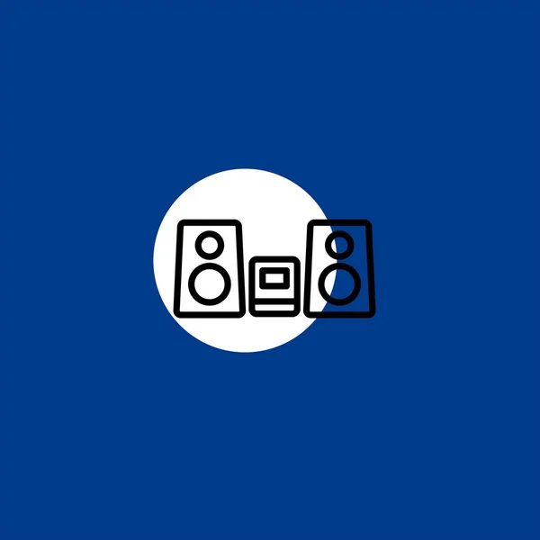 Иконка Цифрового Центра Плоский Вектор Красочном Фоне — стоковый вектор