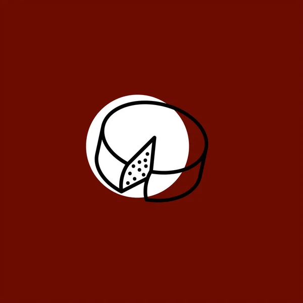 Иконка Плоского Вектора Цветном Фоне — стоковый вектор