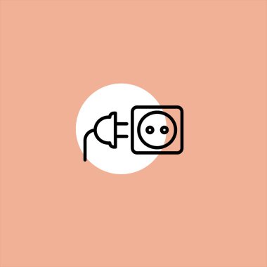 renkli arka planda tak düz vektör simgesi