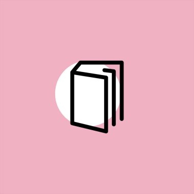 kutu düz vektör simge renkli arka plan üzerinde