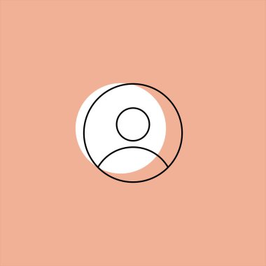 renkli arka plan üzerinde işadamı düz vektör simgesi 