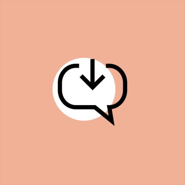 renkli arka planda ok düz vektör simgesi ile düğme 