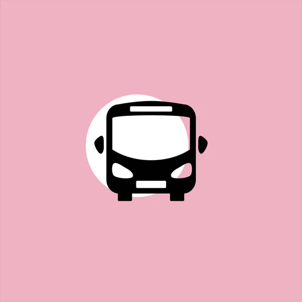 Bus Flat Vector Icon Colorful Background — Stock Vector