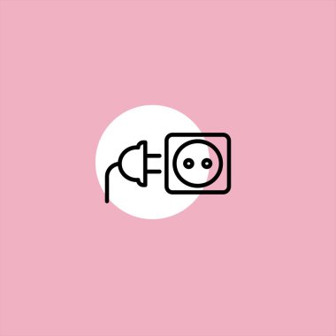 renkli arka planda tak düz vektör simgesi