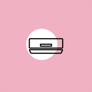 saç kremi düz vektör simge renkli arka plan üzerinde