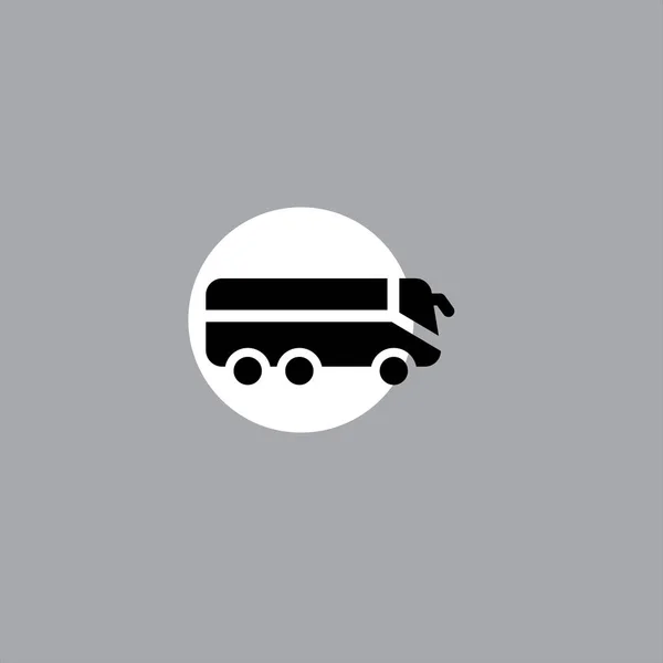 Icône Vectorielle Plat Transport Sur Fond Coloré — Image vectorielle