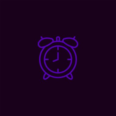 renkli arka plan üzerinde düz vektör saat yüz 