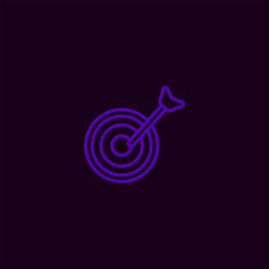 renkli arka plan üzerinde Pano düz vektör simgesi 