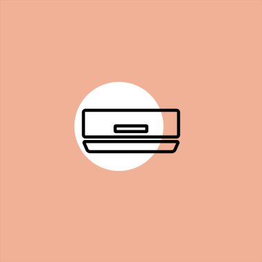 saç kremi düz vektör simge renkli arka plan üzerinde