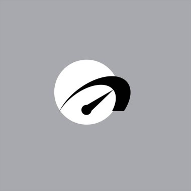 hız göstergesi düz vektör simge renkli arka plan üzerinde 