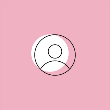 renkli arka plan üzerinde işadamı düz vektör simgesi 