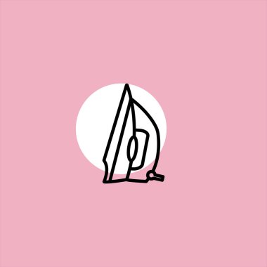 renkli arka planda demir düz vektör simgesini yumuşatma