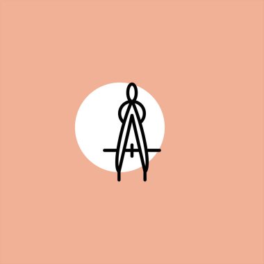 renkli arka planda düz vektör simgesi bölücüler 