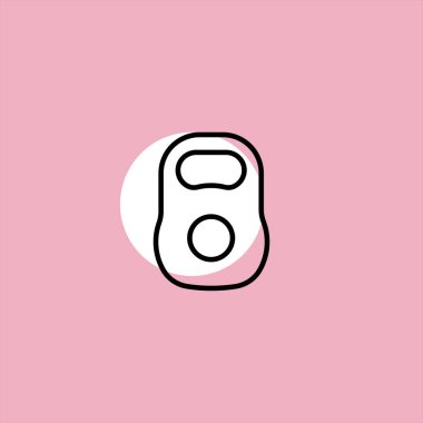 renkli arka plan üzerinde ağırlık düz vektör simgesi 