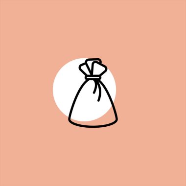 renkli arka plan üzerinde düz vektör simgesi emmek