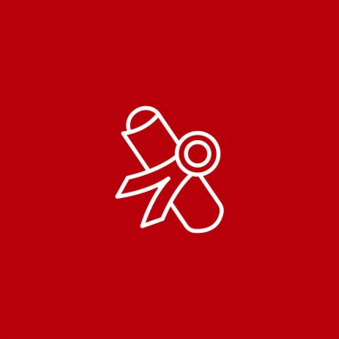 renkli arka planda diploma vektör simgesi