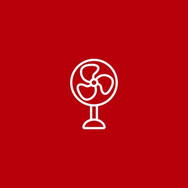 renkli arka planda ventilatör vektör simgesi