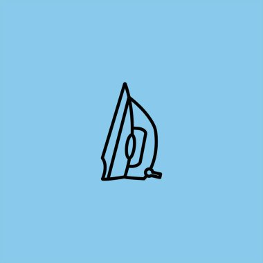 renkli arka planda demir vektör simgesi