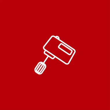 renkli arka planda mikser vektör simgesi